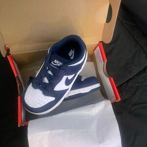 Nike Dunk Low Navy and White